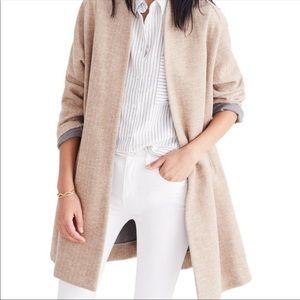 Madewell stanza herringbone coat size: xs